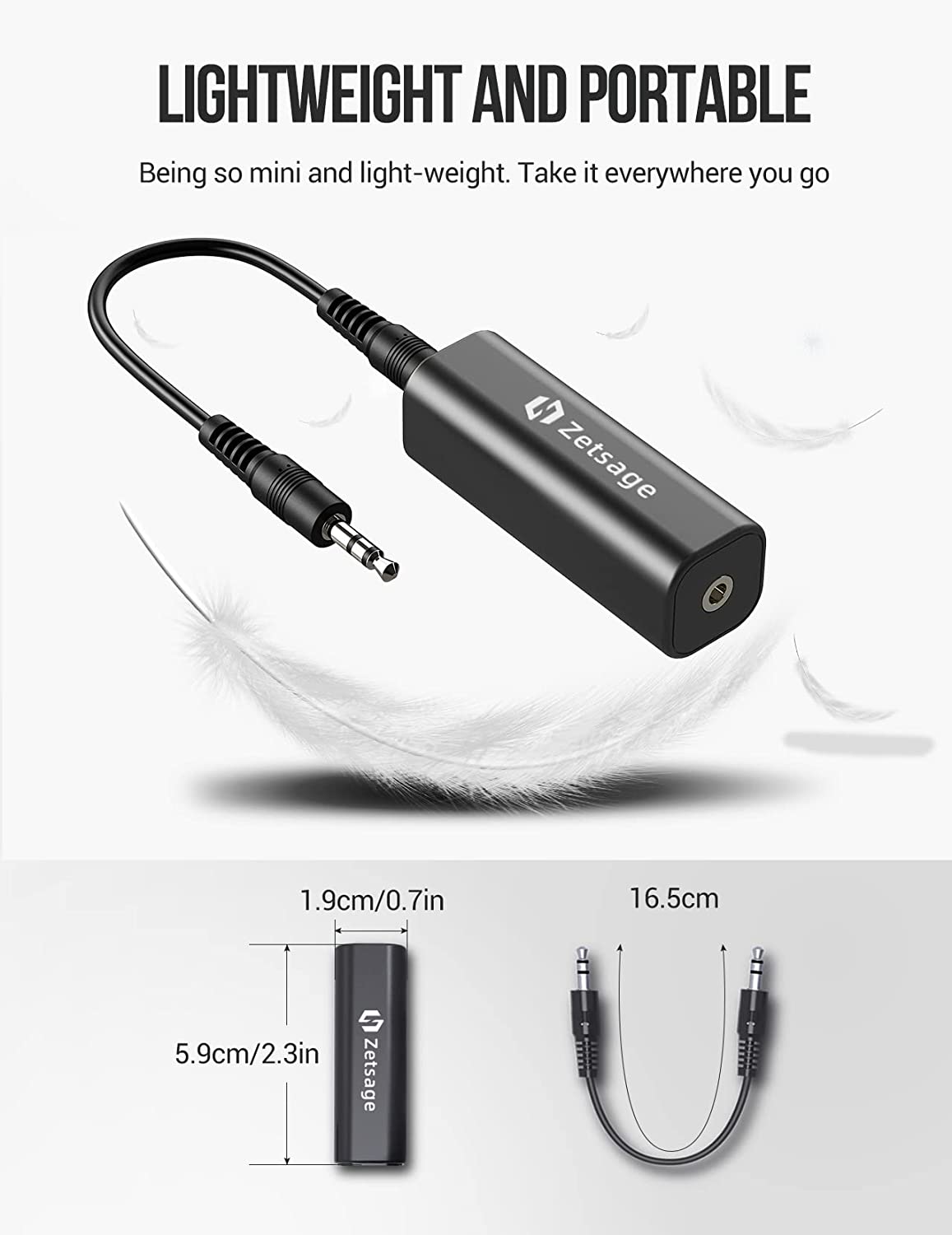 Ground Loop Noise Isolator for Car Audio/Home Stereo System with 3.5mm ...