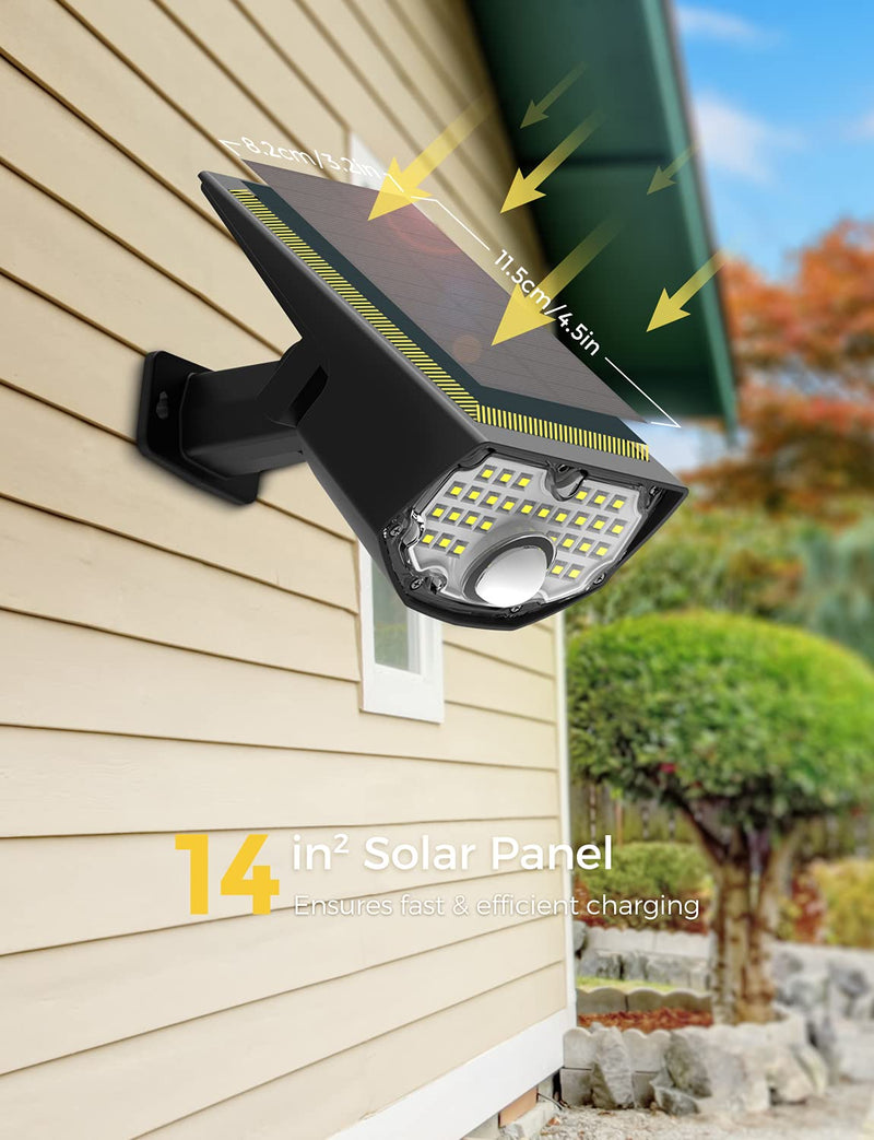 200AB Solar Lights Outdoor 2 Pack