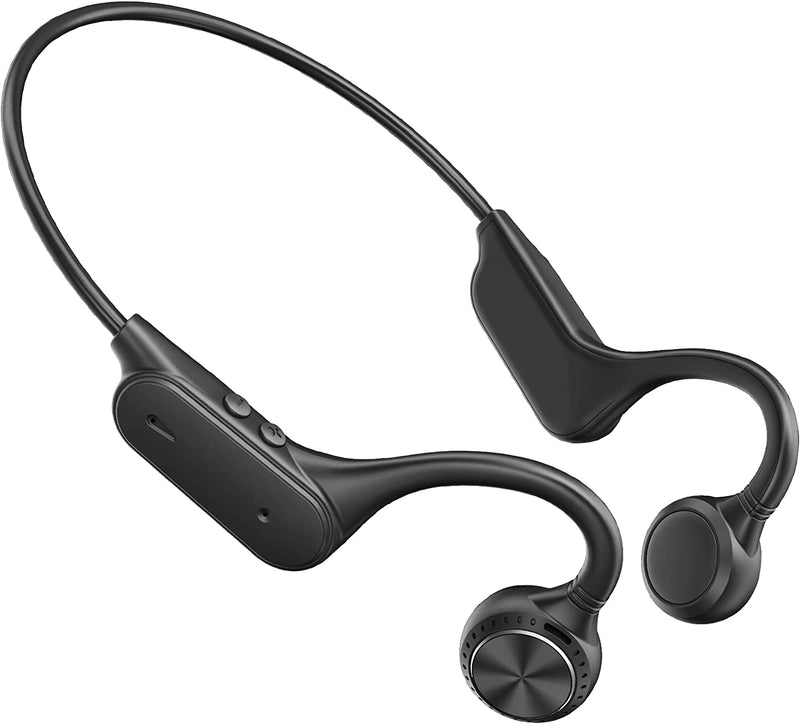 Bluetooth Bone Conduction Sport Headphones, Open-Ear Wireless Running Headphones w/Stereo Sound,Bluetooth 5.0 Earbuds Hearing Protection Earphone w/IPX5 Waterproof/9Hrs neckband headphones