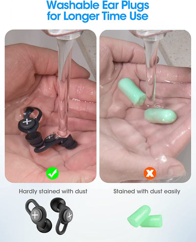 MPOW Ear Plug Noise Reduction,all-in-one Silicone Ear Plugs,31db Noise Cancelling Ear Plugs