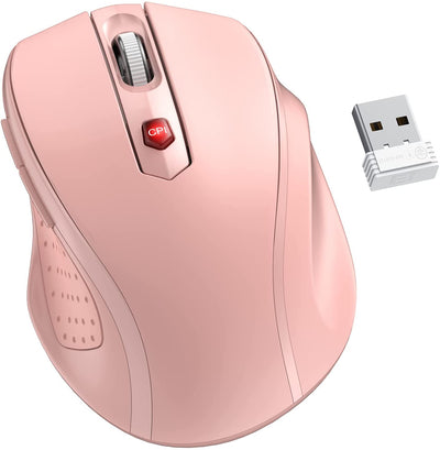 HOTWEEMS D-09 Wireless Mouse for Laptop - Ergonomic Plus Computer USB Cordless Mice