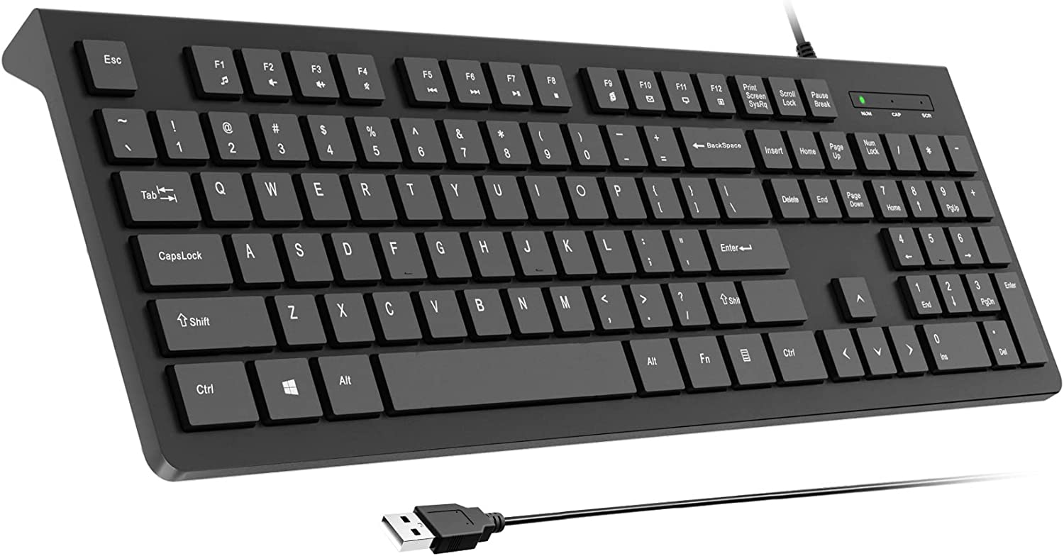 USB Keyboard Foldable Stands, Spill-Resistant, Anti-Wear Letters for W ...