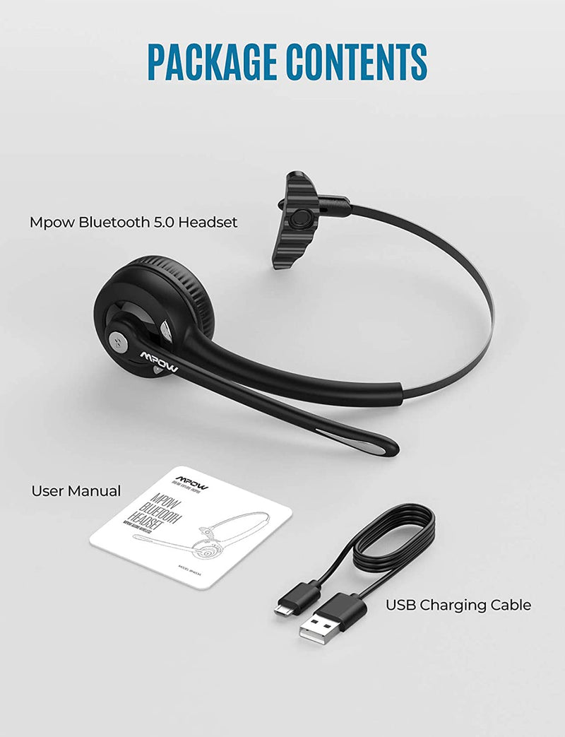 Mpow H7 Mpow Pro Bluetooth Wireless Headset With Microphone
