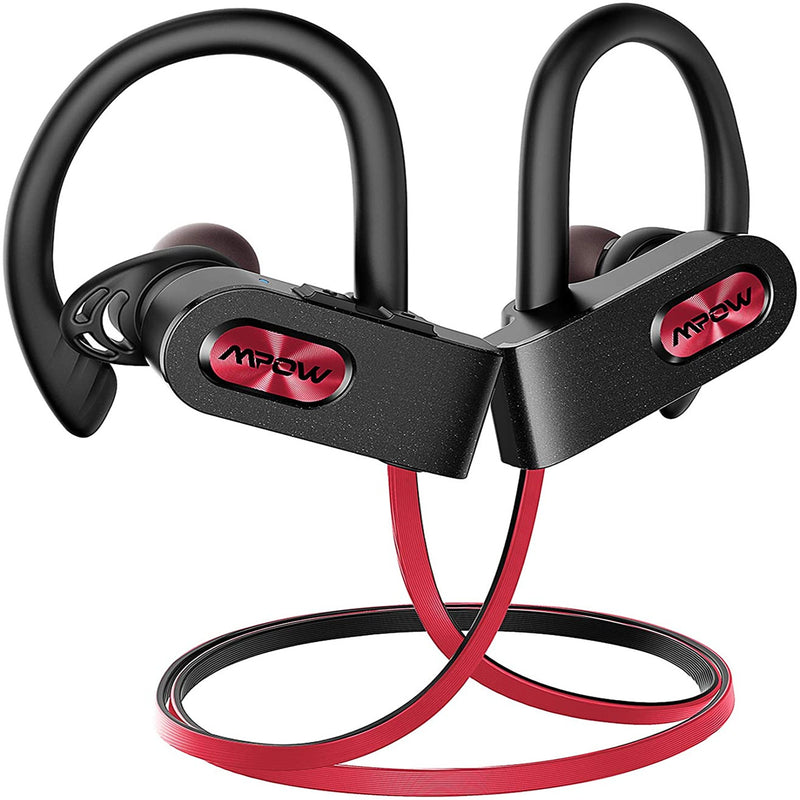 Mpow Flame2 Auriculares Bluetooth 13-h de Recreo, Bluetooth 5.0 Inalámbrico de los Auriculares, agua IPX7 Inalámbrico de Auriculares deportivos w/CVC 6.0 con Cancelación de Ruido Micrófono, Ergonómico gancho de Oreja para el Entrenamiento en el