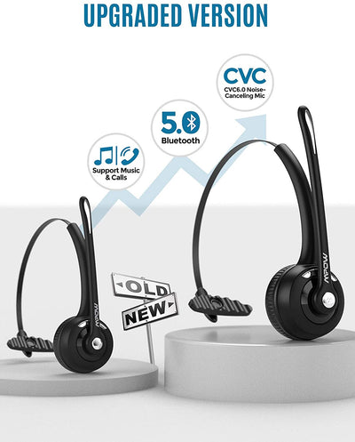 Mpow M5 Pro Trucker Bluetooth Headset 2-Pack