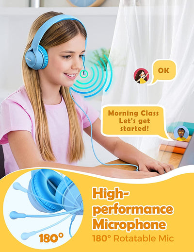 Mpow LH1 Kids Headphones with Microphone