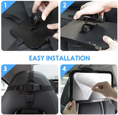 Baby Car Mirror for Back Seat, Adjustable Car Mirror Baby with Rear View