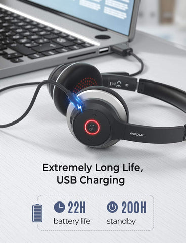 [wholesale: $21-$35 /piece] Mpow HC5 V5.0 Bluetooth Headset with Dual Mic  , not include shipping