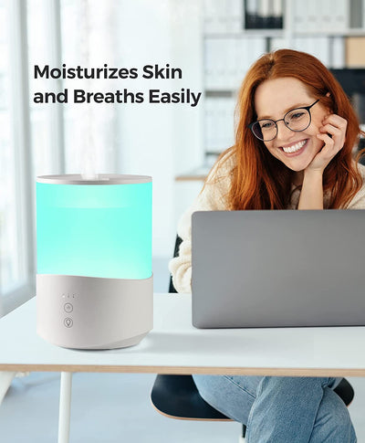 MPOW Humidifiers for Bedroom with 7 Color Lights