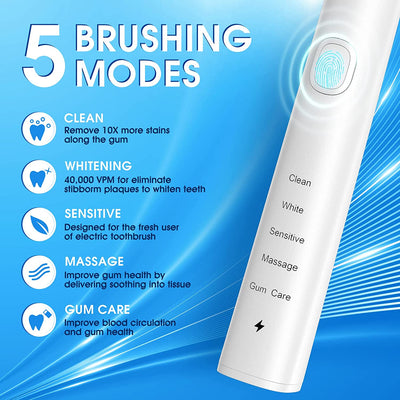 Water Flosser and Toothbrush Combo in One with 7 Jet Tips