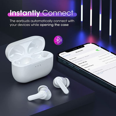 MPOW MPods Wireless Earbuds with 4 Microphone Noise Cancellation Wireless Charge
