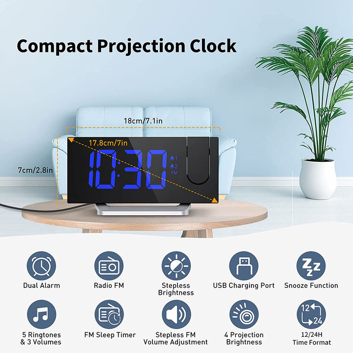 Clock Mpow Despertador Proyector Mpow Projection Alarm Clock
