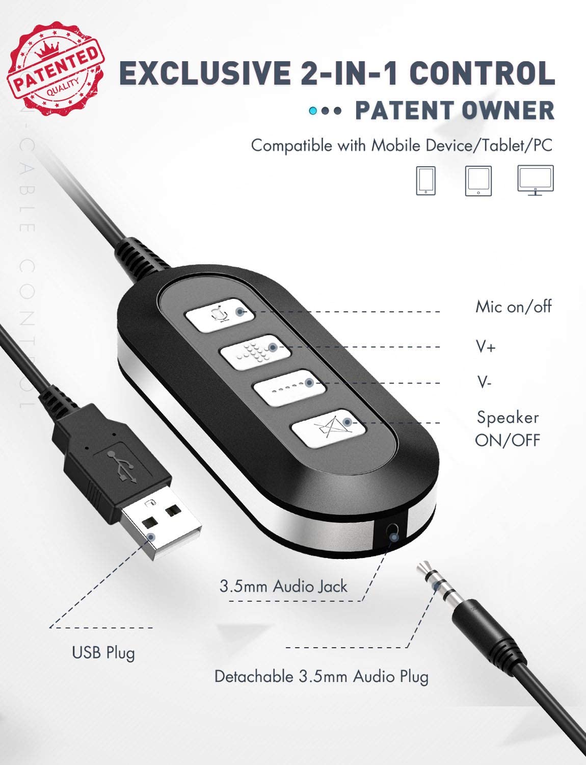 Casque USB MPOW BH071A