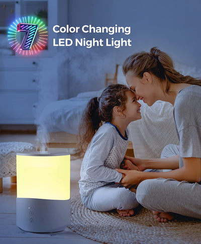 Humidifiers for Bedroom with 7 Color Lights