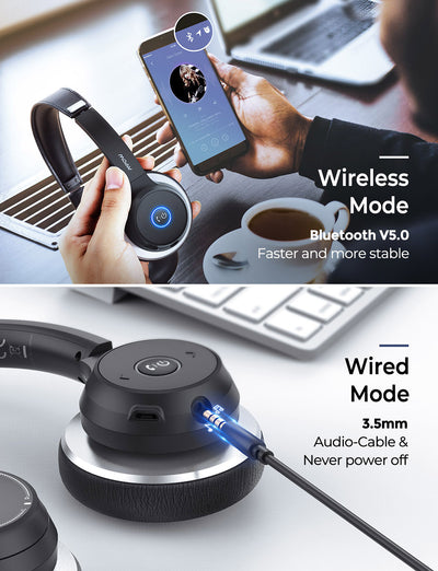 Mpow HC5 Bluetooth Headset with Microphone