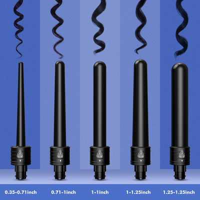 001BB 5 in 1 Curling Wand Set (US ONLY)