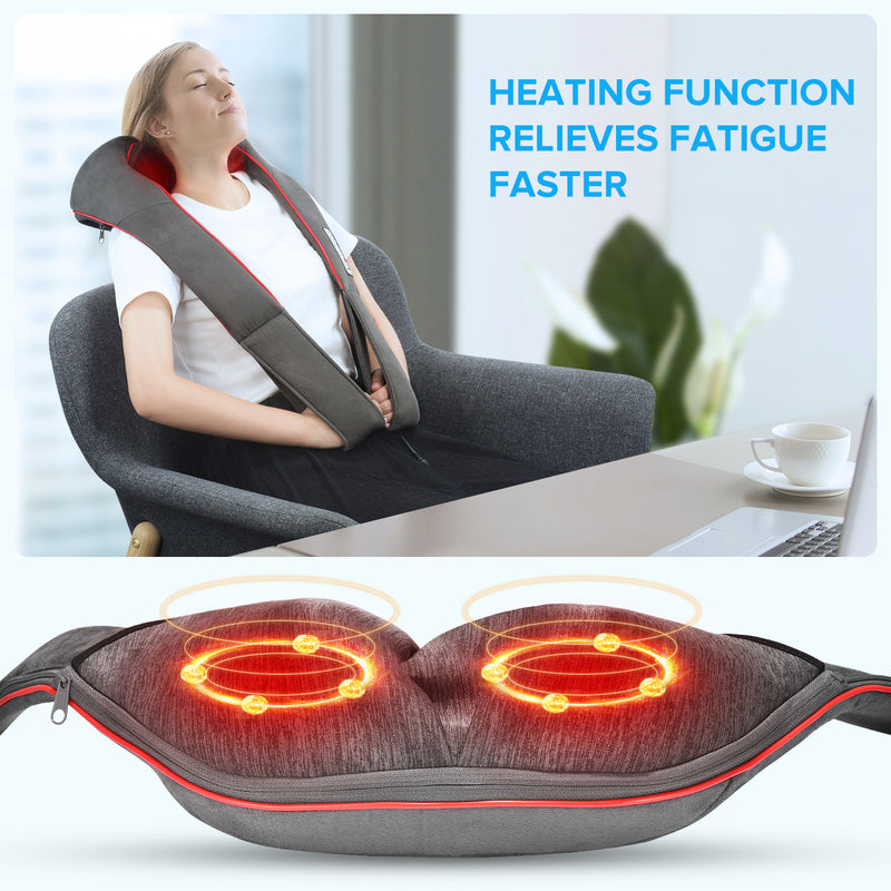 HP092 Shiatsu Back Shoulder Massager with Heat (UK ONLY)