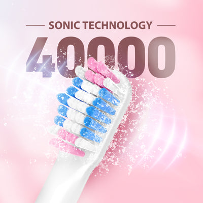 141AP Sonic Electric Toothbrush with 10 Brush Heads