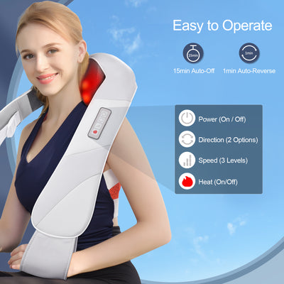 153AH Back Shoulder Massager with Heat  (UK ONLY)