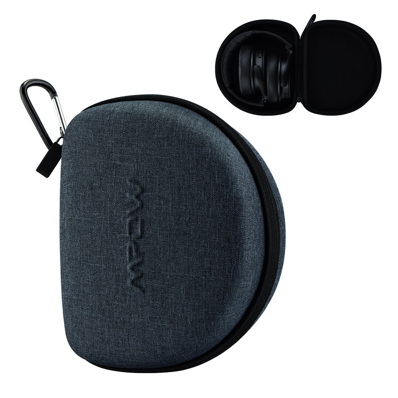 Mpow Headphone Storage Bag Pouch for Foldable Headphones Black