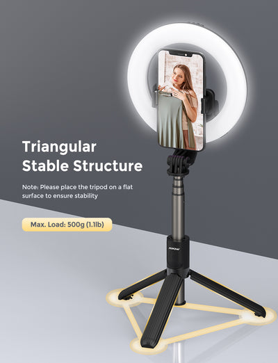 Mpow PA213B Ring Light with Tripod Stand & Phone Holder
