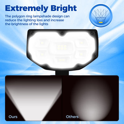 279AB 12 LEDs Solar Landscape Spotlights 10 Pack