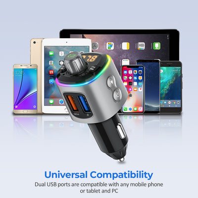 US ONLY |  (Upgraded Version) FM Transmitter Bluetooth for Car