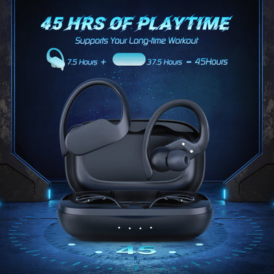 Wireless Earbuds Sport, R1 Bluetooth 5.1 Earphones Earhook
