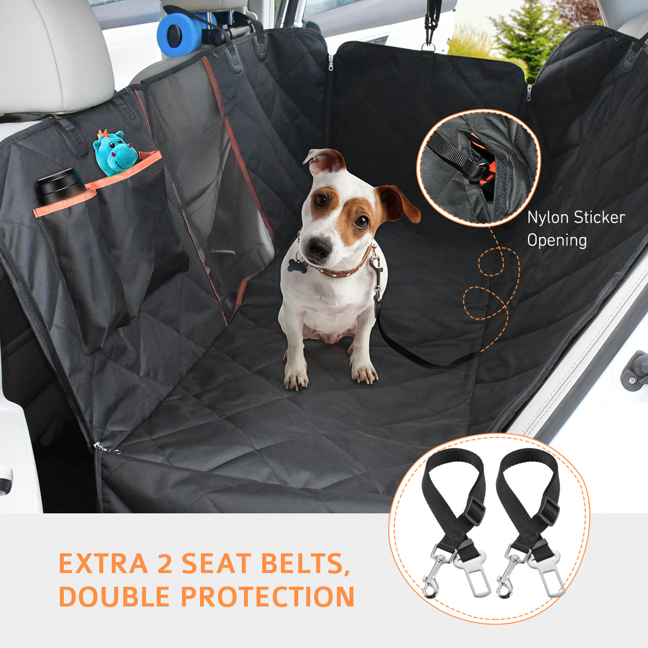 Mpow dog best sale car seat cover