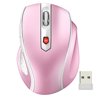 2.4G Wireless Portable Mobile Mouse Optical Mice -Pink