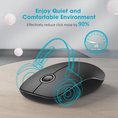 071 2.4G Slim Wireless Mouse with Nano Receiver