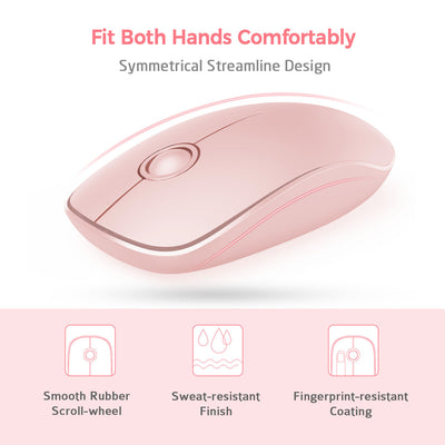 071 2.4G Slim Wireless Mouse Pink