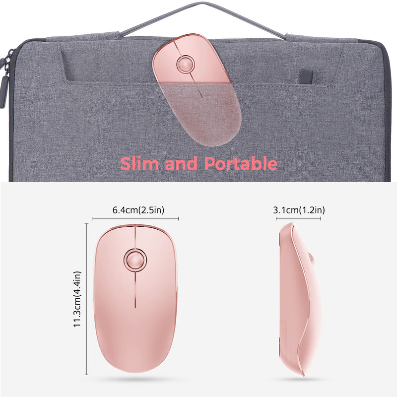 071 2.4G Slim Wireless Mouse Pink