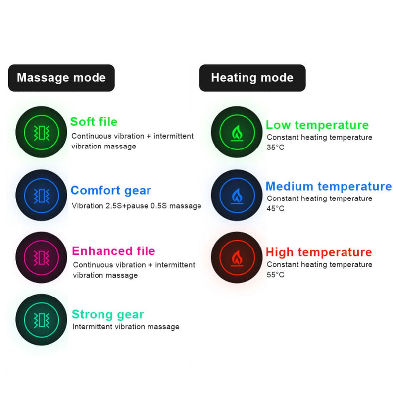 New USB Heated Winter Scarf Men and Women Shawl Foreign Trade Smart Heating Solid Color Vibration Massage Scarf Waterproof