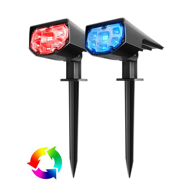 CD190 Solar Landscape Spotlights Multi-Color, 2 Pack