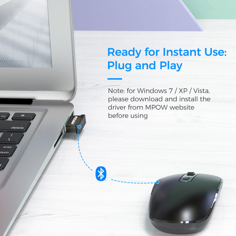 MPOW BH079A USB Bluetooth Adapter for PC