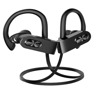 Mpow Flame2 Bluetooth Kopfhörer 13-Stunden Spielzeit, Bluetooth 5.0 Wireless Ohrhörer, IPX7 wasserdichte Wireless Sport Kopfhörer w/CVC 6.0 Noise Cancelling Mic, Ergonomische Ohrhaken für Lauftraining