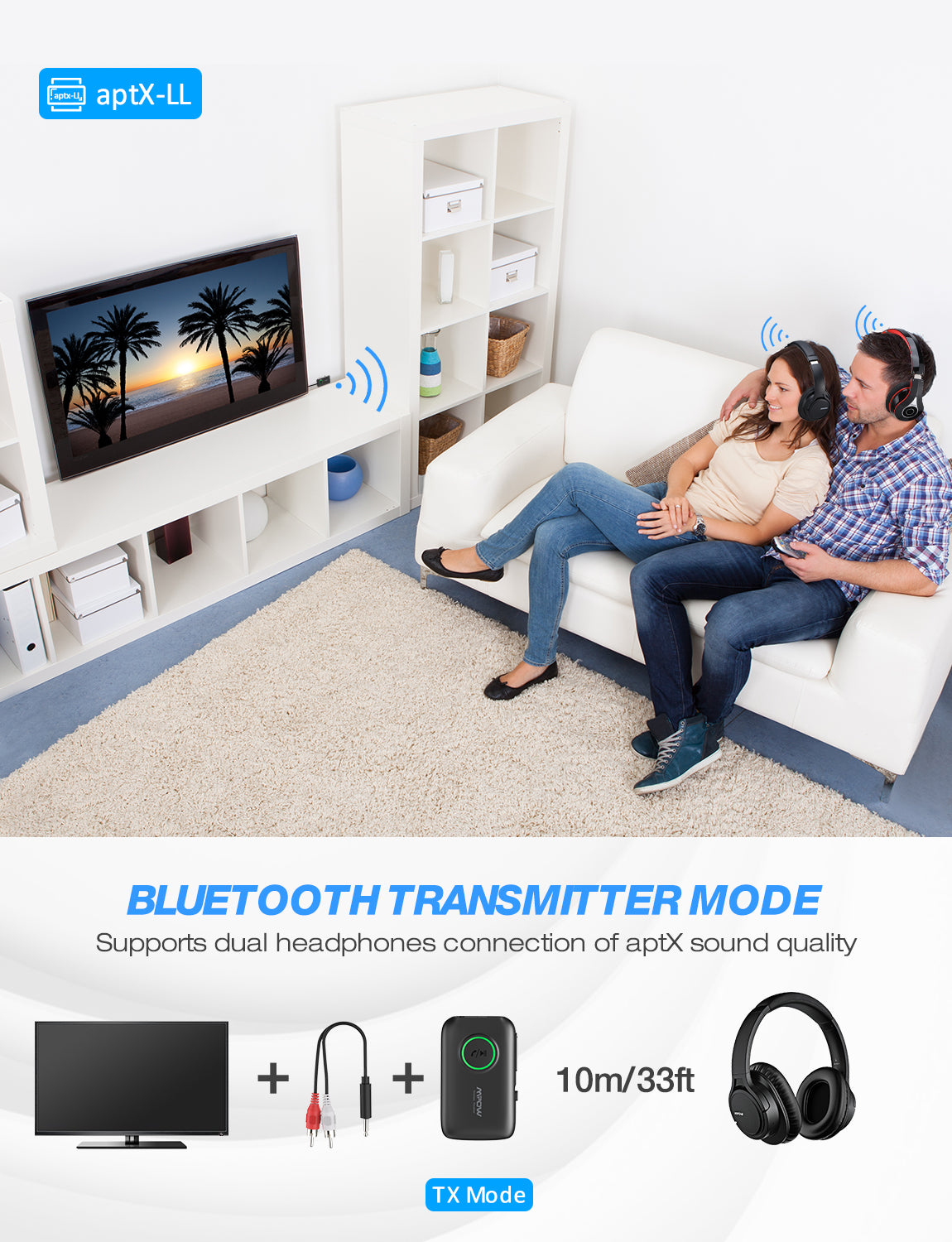 Mpow bh390a bluetooth transmitter receiver deals