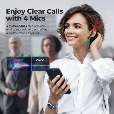 Mpow X3 ANC Wireless Earbuds-Black