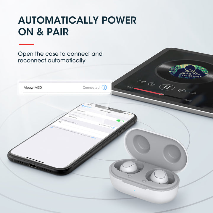 Mpow M30 How To Connect Mpow Bluetooth Earbuds Mpow M30 Mpow