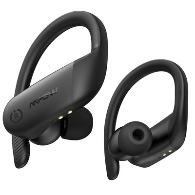 Mpow Bluetooth Headset 5.3 Wireless Earbuds with Earhooks，Wireless Earbuds Sport