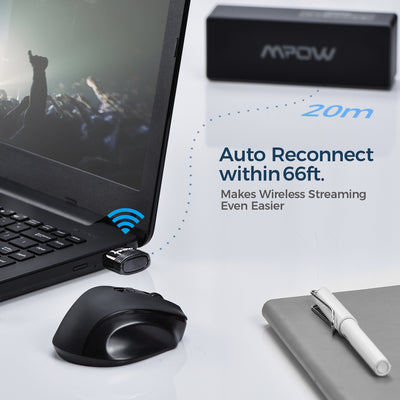 Mpow BH456A Bluetooth 5.0 USB Adapter for PC