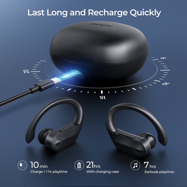 Mpow Wireless Earbuds With Usb C Mpow Flame Solo Wireless Earbuds