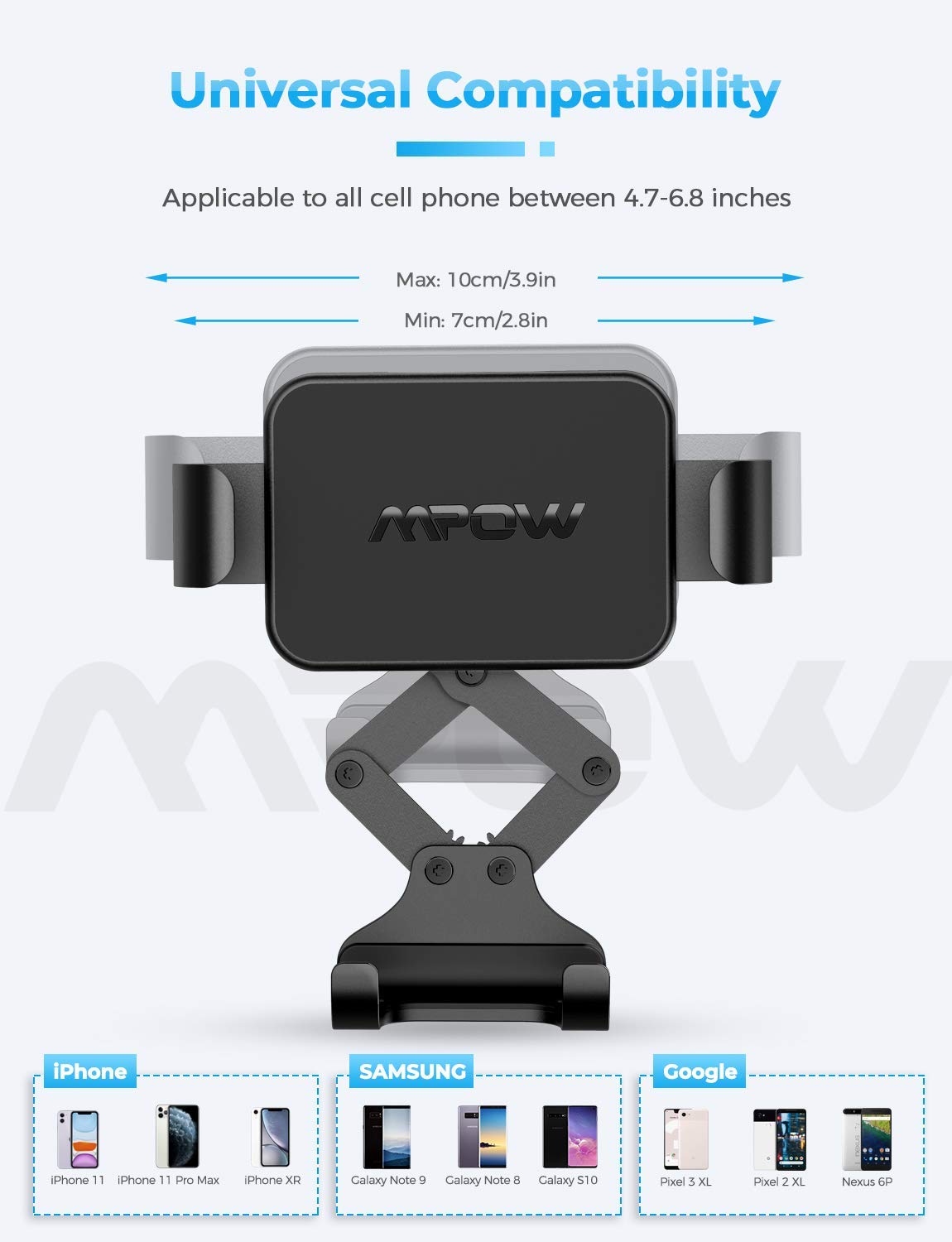 Gravity Car Phone Mount FLOVEME Cell Phone Holder for Car Hands Free Auto  Lock Air Vent Car Phone Holder Compatible iPhone 11 Pro XS MAX X XR 8 7 6  Plus Samsung…