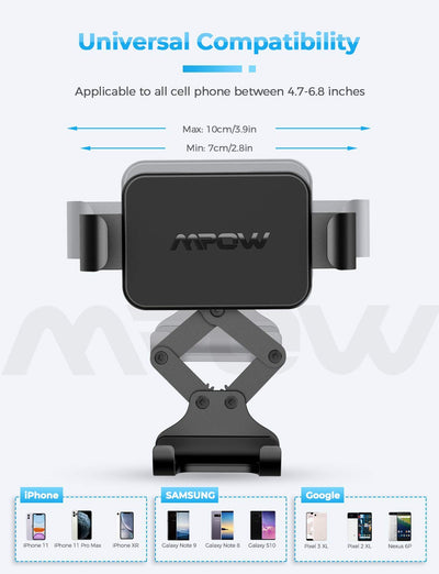 Mpow CA127B Gravity Car Phone Mount, Air Vent Phone Holder