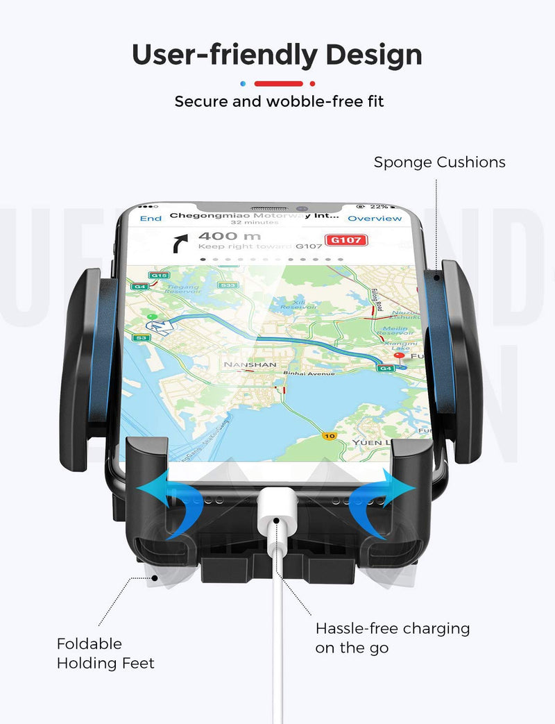 MPOW 139A Car Phone Mount Long Arm Dashboard & Windshield Car Phone Holder (tiktok)