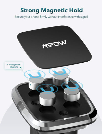 Mpow CA154A Dashboard Magnetic Phone Holder with Strong Suction Cup