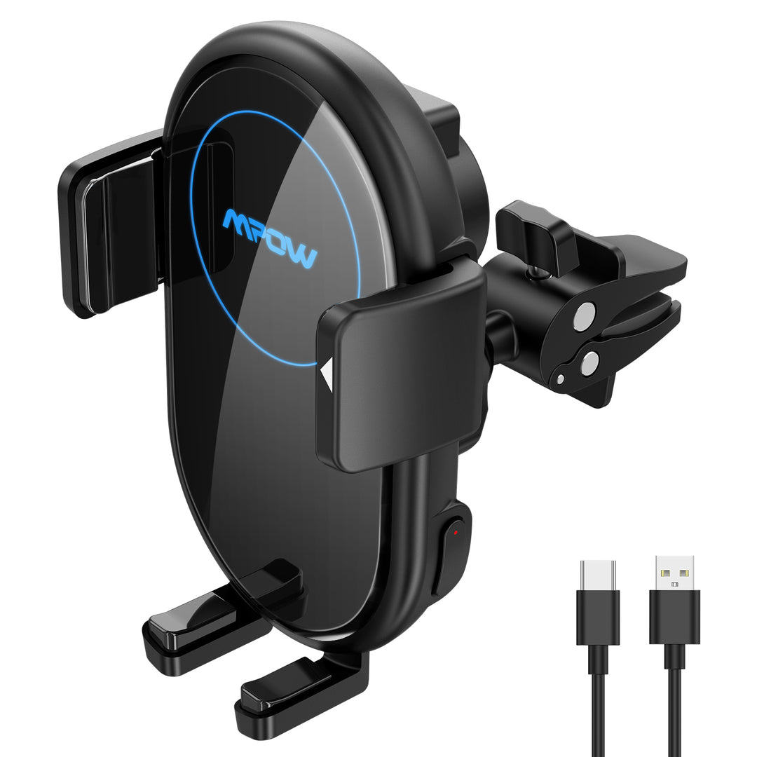 Mpow CA164A Wireless Car Charger, Auto-Clamping – MPOW