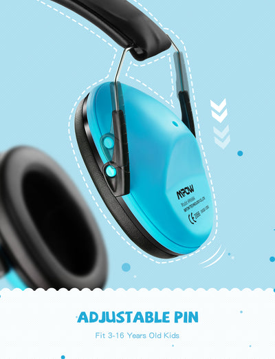 MPOW HM068A Gehörschutz für Kinder, NRR 25dB Noise Reduction Ear Muffs