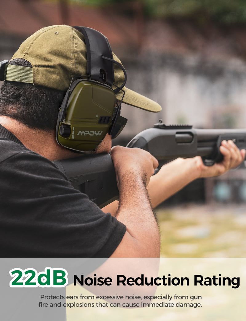 MPOW HP094A Protección electrónica del oído de tiro con batería recargable